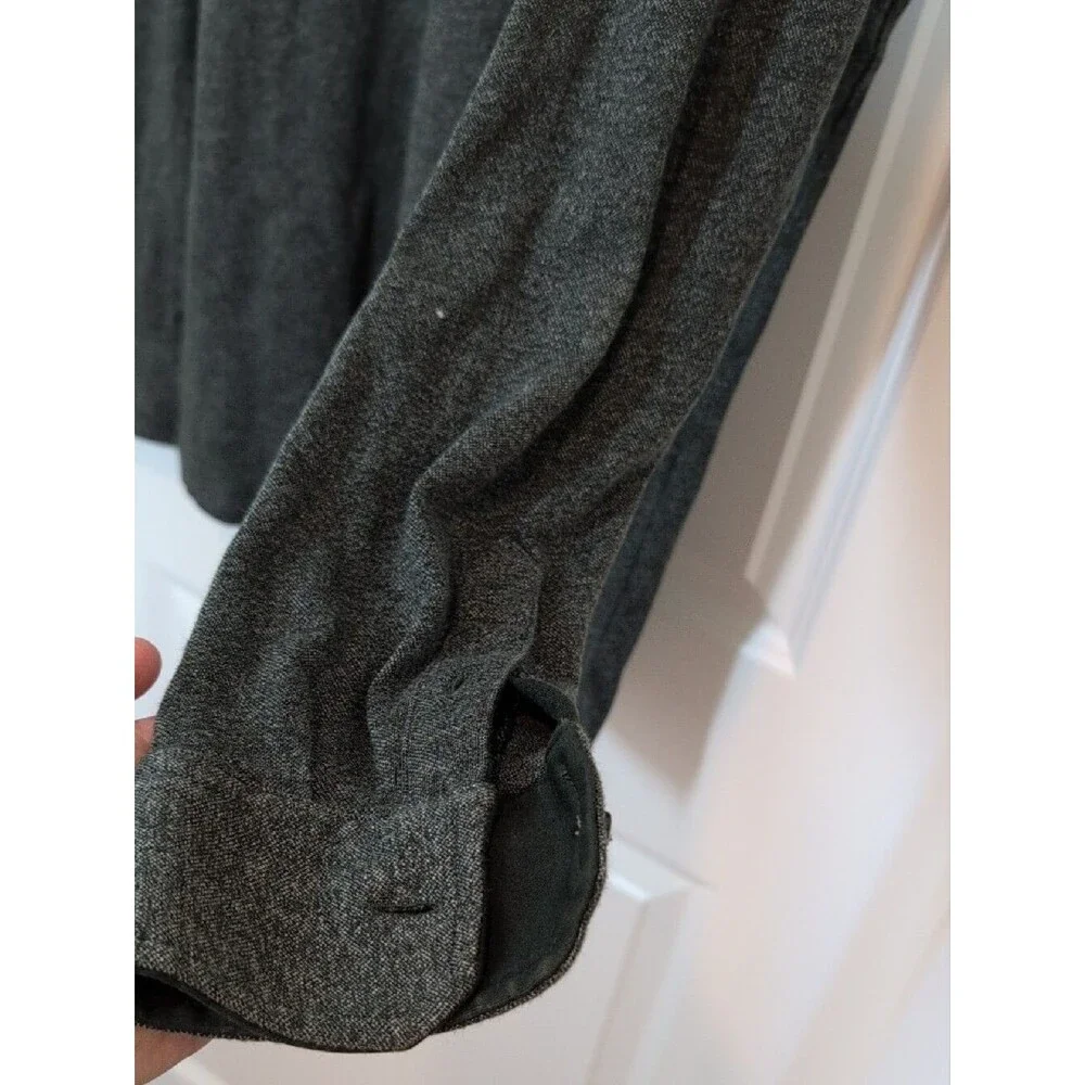 Banana Republic Long Sleeve Polo - Charcoal Heather